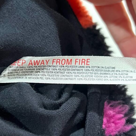 NWT NEW Free People Rocky Ridge Fleece Jacket Pullover Bolts of Love Heart Print - Picture 7 of 8